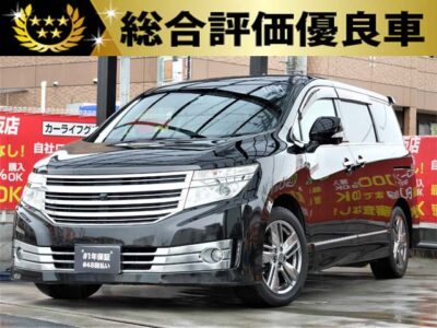 ELGRAND　エルグランド　ライダー　黒本革シート　マニュアルシート　【総合評価優良車】　高級装備の大型ミニバン「エルグランド」💎　超人気グレードライダーです✨　本革シート&キャプテンシートでファーストクラスのような上質な空間💎　アルパインフリップダウンモニターやWエアコンで言うことなしの乗り心地です✨　走行中フルセグTV･DVD視聴可能📺　Bluetoothオーディオでスマホから音楽再生可能🎵🎶　アラウンドビューモニターで死角も少なく、だれでも運転しやすいです📸　2列目ウォークスルーで後席までの移動も楽々です💺　🌜大阪店専用HPにて360°画像💫&動画🎥を随時更新中❗carlifegroup.jp で検索🕵️‍♂️🌛《1年保証付》