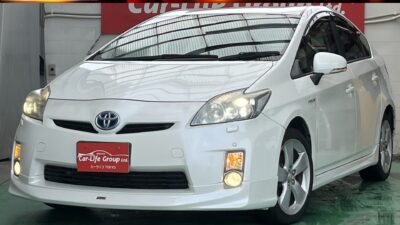 PRIUS　プリウス　Gツーリングセレクション　✨最上級グレード！モデリスタフルエアロ装着！✨　純正HDDナビ（Bluetooth、地デジフルセグ、DVD、AUX、SD、）&バックカメラ！　LEDプロジェクターヘッドライト&フォグ！　ヘッドライトウォッシャー装備(^^♪　革巻きハンドル&ステアリングスイッチつき！　高速道路で役立つビルドインETC&クルーズコントロールつき！　細い道などで役に立ちます！クリアランスソナー！　ツーリング専用純正17インチアルミホイール！　★納車時タイヤ4本新品★　✨車検2年付き✨