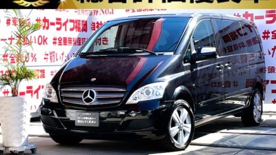 MERCEDES BENZ　メルセデス・ベンツ　Ｖ350　トレンド　✨福岡店待望の初入庫✨車検2年付❕❕総合評価優良車❕❕安心の1年保証付❕❕ 7人乗りミニバン❕❕✨　アルパインＨＤＤナビ地デジフルセグ📺走行中視聴可👀Bluetooth📞後部座席も快適なアルパインフリップダウンモニター📺乗り降り楽々両側パワースライドドア🚪ハーフレザー&運転席パワーシート&シートヒーター💺2列目キャプテンシート&オートWエアコン装備で快適です😊高速走行も快適なETC🌈純正17インチAW装備✨🚗福岡店専用HPでも在庫確認可能‼✨ 【carlifegroup.fukuoka.jp/】で検索🕵️‍♂️