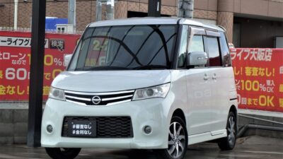 ROOX　ルークス　ハイウェイスターターボ　【総合評価優良車】【ワンオーナー】　月々23,500円～購入可能な軽ハイトワゴン🚙　ターボで加速良好💥　両側パワースライドドアで後席の乗り降りもスムーズです🤱　走行中フルセグTV･DVD視聴可能💿📺　早い者勝ちとなりますので早急にお問い合わせください💣　🌜大阪店専用HPも要チェック❗carlifegroup.jp で検索🕵️‍♂️　Instagram・Twitter・TikTokも随時更新中❗❗🌛《1年保証付》