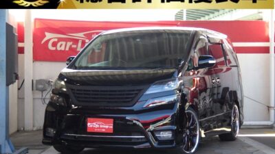 VELLFIRE　 ヴェルファイア　2.4Z　プラチナセレクション  【大人気 特別仕様車グレード】総合評価優良車⚡ RSR車高調ローダウン‼ 7人乗り💺リラックス出来る室内スペース✨純正フリップダウンモニターやWエアコンと一段と上質な室内空間を演出😎両側パワースライドで乗り降り楽々♪&パワーバックドアでお荷物積むのも楽々♪ケンウッドナビ　DVD　地デジフルセグ走行時視聴可能　ミュージックプレイヤー接続可能なBluetooth機能付き♪♪♪特別仕様車特有の便利な機能が満載！さらにワークシュバート20インチホイール❣ バレンティテールランプ❣デジタルインナーミーラー❣ドラレコ❣ビルトインETC❣バックカメラ❣⚡車検も2年付き⚡納車時新品タイヤでご対応😁　