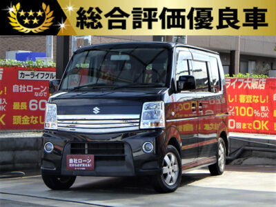 EVERY　エブリイワゴン　PZターボ　【総合評価優良車】　商用・乗用兼用に使える軽箱の定番📦　carrozzeriaサイバーナビ付きでBluetoothオーディオ視聴可能🎵🎶　純正フロントセンタースピーカーで音質も安定しています🎵　夜でも安心の純正HIDヘッドライト＆フォグランプ💡　パワースライドドアで後席の乗り降りも楽々です🤰　🌜大阪店専用HPも要チェック❗carlifegroup.jp で検索🕵️‍♂️　Instagram・Twitter・TikTokも随時更新中❗❗🌛　《1年保証付》