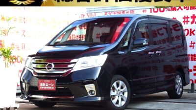 SERENA セレナ ハイウェイスター 【総合評価優良車】車検2年付き!!!月々1万円台～の特別価格🌟純正SDナビ📺フルセグTV・DVD視聴可はもちろんBluetoothオーディオも接続可能🎶でスマホ等から音楽を流せます📱12.1インチ フリップダウンモニターも付いており後席のお子様や同乗の方も退屈致しません🤩クルーズコントロール&ETCで快適に高速道路をご利用🗾駐車時にも安心のバックカメラつき👀夜間走行時でも明るいHIDヘッドライト&フォグ付き🔦🚗福岡店専用HPでも在庫確認可能‼✨【carlifegroup.fukuoka.jp/】で検索🕵️‍♂️