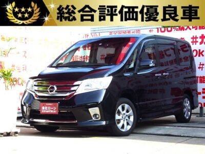 SERENA セレナ ハイウェイスター 【総合評価優良車】車検2年付き!!!月々1万円台～の特別価格🌟純正SDナビ📺フルセグTV・DVD視聴可はもちろんBluetoothオーディオも接続可能🎶でスマホ等から音楽を流せます📱12.1インチ フリップダウンモニターも付いており後席のお子様や同乗の方も退屈致しません🤩クルーズコントロール&ETCで快適に高速道路をご利用🗾駐車時にも安心のバックカメラつき👀夜間走行時でも明るいHIDヘッドライト&フォグ付き🔦🚗福岡店専用HPでも在庫確認可能‼✨【carlifegroup.fukuoka.jp/】で検索🕵️‍♂️