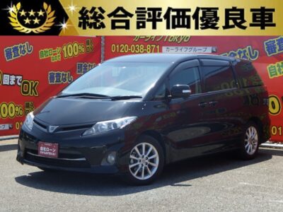 ESTIMA　エスティマ　アエラス　✨総合評価優良車✨　スポーティーなエアロ仕様アエラスの低走行車✨ストラーダHDDナビ🗾地デジフルセグTV&DVD走行中視聴可😆ミュージックサーバー🎶Bluetooth📱で様々な音楽をお楽しみいただけます👌　セカンドシートには豪華オットマン&アルパイン製フリップダウンモニター付なので後部座席の方も快適です💺　両側パワースライドドアなので乗り降り楽々🚪　3列目シートは床下に収納可能なため荷室も広く取れ、レジャーやアウトドアにもご利用いただけます⛺　🌛TOKYO店専用HPにて更新中❗ carlifegroup.tokyo.jpで検索🕵️‍♂️🌛《1年保証》