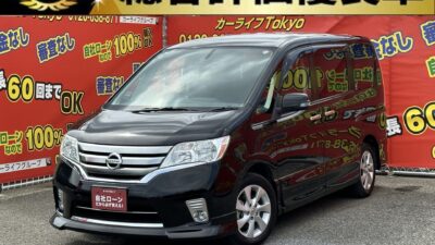 SERENA　セレナ　ハイウェイスターVエアロセレクション　【総合評価優良車&特別仕様車】　🔥フロントハーフエアロ&リアスポイラーでカッコよく決まっている1台😎　純正SDナビ🗾地デジフルセグTV＆DVD走行中に視聴可能です📺📀　Bluetoothオーディオでスマホから音楽再生可能🎶　駐車時に安心のバックカメラ付き👀　高速道路で大活躍！ビルドインETC&クルーズコントロール✨　乗り降りラクラク両側パワースライドドア・ワンタッチオープナー👪　夜間でも明るいHIDヘッドライト&フォグランプ🔦　シートアレンジ自由自在なマルチセンターシート😊　🌛TOKYO店専用HPにて更新中❗ carlifegroup.tokyo.jpで検索🕵️‍♂️🌛《1年保証》