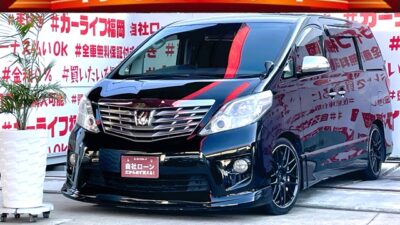 ALPHARD アルファード 240S プライムセレクションⅡ【特別仕様車グレード】【カスタム】＂人気ホイール・Ｗｏｒｋ・レイバー１９インチＡＷ💎納車時新品タイヤ装着💎ＨＫＳ車高調ローダウン＆フロントハーフスポイラーでローフォルムカスタム🚗純正８インチＨＤＤナビ🗾ＤＶＤ💿Ｂｌｕｅｔｏｏｔｈ📞フルセグＴＶ内臓型📺走行中映像視聴可能👆両側パワースライドドアー・パワーバックドアー付🚪女性でも楽々開閉🚪７人乗り💺キャプテンシート💺オットマン💺ＨＩＤヘッドライト💡ＬＥＤフォグランプで夜間も明るさ抜群💡人気グレード・充実装備✨月々３万円台～ＯＫ🌈車検２年付✨🚗福岡店専用HPでも在庫確認可能‼✨【carlifegroup.fukuoka.jp/】で検索🕵️‍♂️