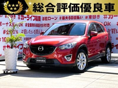 CX-5 XD Lパッケージ　【総合評価優良車】＂クリーンディーゼルエンジン・クロスオーバーＳＵＶ＂ＢＯＳＥサウンドシステム＂純正オプションナビ🗾ＤＶＤ💿Ｂｌｕｅｔｏｏｔｈ📞フルセグＴＶ内蔵型📺アイドリングストップ機能付・ＪＣ０８モード・カタログ燃費１８．６ｋｍ／Ｌ🍃レザーシート💺が車内高級感を演出💺ＲＶＭ（リアビークルモニタリングシステム）・スマートシティブレーキサポート安全運転支援搭載✨高速も楽々運転・クルーズコントロール機能🚗🌈納車時新品タイヤ装着🌈🚗福岡店専用HPでも在庫確認可能‼✨ 【carlifegroup.fukuoka.jp/】で検索🕵️‍♂️