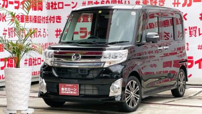 TANTO CUSTOM タント カスタムRS　SA　＂ターボエンジンでストレスフリーの楽々運転＂純正８インチナビ🗾ＤＶＤ📀Ｂｌｕｅｔｏｏｔｈ🎶📱📞フルセグＴＶ内蔵型📺走行中映像視聴可能😊ターボ車でも驚異の燃費性能ＪＣ０８モード・２６ｋｍ／Ｌ🍃アイドリングストップ機能付🍃両側パワースライドドアー🚪左側ピラーレスで大開口の乗り降りスペース😲明るいＬＥＤヘッドライトタイプ💡🚗福岡店専用HPでも在庫確認可能‼✨ 【carlifegroup.fukuoka.jp/】で検索🕵️‍♂️