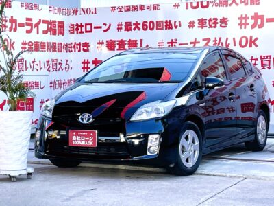 PRIUS　プリウス　Ｓ 【ユーザー買取車】＂まだまだ人気・３０型ブラックカラー＂🌈純正ＳＤナビ🗾ＤＶＤ📀Ｂｌｕｅｔｏｏｔｈ🎶📱📞地デジＴＶ内蔵型📺走行中映像視聴可能👀燃費はお任せ・ＪＣ０８モードカタログ燃費３０．４ｋｍ／Ｌ🍃クラッツィオレザー調シートカバー付きで車内も綺麗な１台💺納車時新品タイヤ装着🌈車検２年付🌈🚗福岡店専用HPでも在庫確認可能‼✨【carlifegroup.fukuoka.jp/】で検索🕵️‍♂️