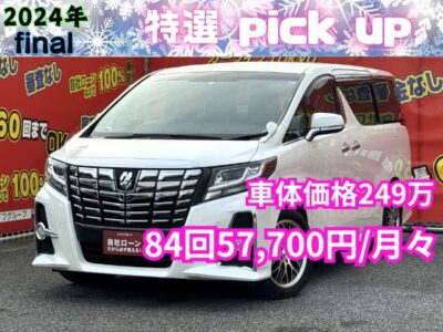 ALPHRD　アルファード　250S　【総合評価優良車】　✨ワンオーナー✨　8人乗りモデル！　トヨタ純正SDナビ🗾ワンセグTV📺Bluetoothオーディオでスマホから音楽再生🎶　駐車時に安心のクリアランスソナー&バックカメラ👀　荷物の出し入れなど便利な両側スライドドア！左側電動スライドドア😊　✨車検2年付✨　🌜TOKYO店専用HPにて更新中❗ carlifegroup.tokyo.jpで検索🕵️‍♂️🌛《1年保証付》