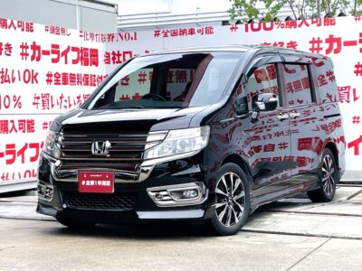 STEPWGN ステップワゴン スパーダZ クールスピリット【後期型】ド迫力・純正９インチ画面インターナビ🗾ＤＶＤ💿Ｂｌｕｅｔｏｏｔｈ🎶📱📞フルセグＴＶ内蔵型📺走行中映像視聴可能👀乗り降り楽々の両側パワースライドドアー🚪純正フリップダウンモニター付📺パドルシフト・ハーフレザーシート付の豪華装備👐🌈車検2年付🌈３列目シート・床下収納で低重心ミニバンの安定性・収納スペースを大きく確保🧳✨車検２年付🌈🚗福岡店専用HPでも在庫確認可能‼✨ 【carlifegroup.fukuoka.jp/】で検索🕵️‍♂️