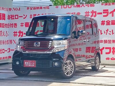 N-BOX　カスタム　GAパッケージ　＂人気車種Nシリーズ・ハイトワゴン＂💎４万ｋｍ台❗低走行車両🔥純正インターナビ🗾ＣＤ・ＤＶＤ📀Ｂｌｕｅｔｏｏｔｈ🎶📱📞両側スライド・左側パワースライドドア🌈ＪＣ０８モード・カタログ燃費２５．２ｋｍ／Ｌ可能・安定した燃費🍃🚗福岡店専用HPでも在庫確認可能‼✨ 【carlifegroup.fukuoka.jp/】で検索🕵️‍♂️