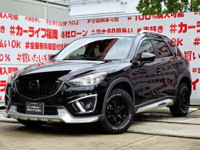 CX-5 XD 【カスタム】【総合評価優良車】＂クリーンディーゼルエンジン・クロスオーバーＳＵＶ＂💎ＤＡＭＤ ＰＲＯＤＵＣＴハーフ３点エアロ＆ＷＥＤＳ ＫＥＥＬＥＲ ＦＯＲＣＥ１６インチＡＷ＆ホワイトレターＭＴタイヤ装着済💎純正ＳＤナビ🗾ＤＶＤ💿Ｂｌｕｅｔｏｏｔｈ📞フルセグＴＶ内蔵型📺走行中映像視聴可能👀アイドリングストップ機能付・ＪＣ０８モード・カタログ燃費１８．６ｋｍ／Ｌ🍃運転支援サポート・ＲＶＭ（リアビークルモニタリングシステム）・ＡＦＳ（アダプティブフロントトライティングシステム）装備✨高速も楽々運転・クルーズコントロール機能👍車検２年付🙆🚗福岡店専用HPでも在庫確認可能‼✨ 【carlifegroup.fukuoka.jp/】で検索🕵️‍♂️