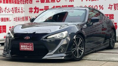 TOYOTA　８６　ＧＴリミテッド＂最上級グレード・モデリスタエアロ付きのスポーツクーペ＂ＨＫＳ車高調ローダウン🚘ＦＵＪＩＴＳＵＢＯマフラーの重低音サウンド💨📢２,０００ｃｃ２００馬力の高回転エンジン🕗シートヒーター付💺のＢＲＩＤＥ製セミバケットシート💺横Ｇも問題無し💪鮮やかな社外フルＬＥＤテール装着済み🔥カロッツェリアＨＤＤナビ🗾ＤＶＤ📀Ｂｌｕｅｔｏｏｔｈ🎶📱フルセグＴＶ内蔵型📺走行中映像視聴可能👀🌈納車時新品タイヤ装着🌈🚗福岡店専用HPでも在庫確認可能‼✨ 【carlifegroup.fukuoka.jp/】で検索🕵️‍♂️