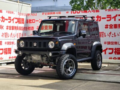 JIMNY　ジムニー　JC　【カスタム】【4WD】【5MT】💎ＲＰＧ製２インチリフトアップキット＆Ｗｉｒｕｓ Ｗｉｎ製マフラー＆ＭＵＤ１６インチＡＷ＆ＭＵＤＳＴＡＲ ＲＡＤＩＡＬ＆社外フロント・リアバンパー装着済💎フルカスタムされた至高の１台💎最新型‼９インチの大画面📺ハイスペックＡｎｄｒｏｉｄナビ🌏アップルｃａｒｐｌａｙやＡｎｄｒｏｉｄＡｕｔｏ対応👌スマートフォンとペアリングも可能📲ネットに接続してＹｏｕＴｕｂｅやネットフリックスなど視聴可能👀Ｂｌｕｅｔｏｏｔｈでミュージック再生OK🎶車検2年付😲自社ローン・提携ローン💰各種オートローン完備🏧🚗福岡店専用HPでも在庫確認可能‼✨ 【carlifegroup.fukuoka.jp/】で検索🕵️‍♂️