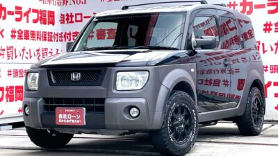 ELEMENT　エレメント　ベースグレード　【4WD】✨乗り降りや荷物の出し入れラクラクな観音開きドア🚪ラゲッジルームも上下観音開きで大容量のスペースを確保🤩androidナビ🗾ＣＤ・ＤＶＤ📀Ｂｌｕｅｔｏｏｔｈ🎶📱📞バックカメラで駐車時の後方の安全もバッチリ📷Alpine後席モニターでリアも充実のプライベート空間😎高速走行も楽々快適のＥＴＣ装備✨夜間の走行もHIDヘッドライト＆フォグで明るく安心🔦💎人気ホイール・ソリッドレーシング１６インチＡＷ・納車時新品オフロードタイヤ装着💎🚗福岡店専用HPでも在庫確認可能‼✨ 【carlifegroup.fukuoka.jp/】で検索🕵️‍♂️