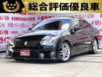 CROWN　クラウン　アスリート【後期型】【総合評価優良車】【カスタム】車検2年付❗❗ＴＲＤリップスポイラー&ダウンサスローダウンでスマートにキマッテマス✨サンルーフ付き❗❗3500㏄で爽快なドライブ可能です🚀ＥＴＣやレーダークルーズコントロール機能搭載なので高速での長距離運転も楽々🚗夜間走行時に視認性抜群のHIDヘッドライト&フォグライト🔦🚗福岡店専用HPでも在庫確認可能‼✨ 【carlifegroup.fukuoka.jp】で検索🕵️‍♂️