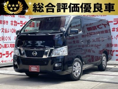 CARAVAN NV350　キャラバン　プレミアムGX【総合評価優良車】両側スライドドアで荷物の出し入れ＆乗り降りラクラク!🚪両側オートクロージャ―装備🎉社外ナビ🗾ＤＶＤ📀Ｂｌｕｅｔｏｏｔｈ🎶📞フルセグＴＶ内蔵型📺アルパイン10.1インチフリップダウンモニター付・リアのエンタメも快適に視聴📺仕事だけでなく趣味やレジャーにも🌞最大積載量１，０００ｋｇ📦ワンオーナー車🚗福岡店専用HPでも在庫確認可能‼✨ 【carlifegroup.fukuoka.jp/】で検索🕵️‍♂️