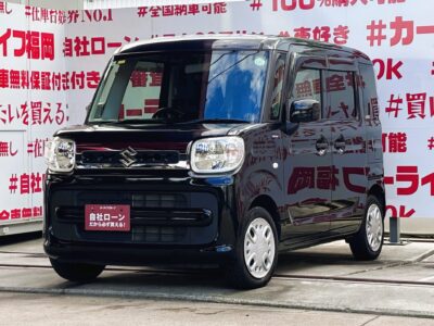 SPACIA　HYBRID 　スペーシアハイブリットX デュアルセンサーブレーキサポート搭載👀安心・安全機能🚨ストラーダメモリーナビ🗾ＣＤ📀Ｂｌｕｅｔｏｏｔｈ🎶📱📞ワンセグＴＶ内蔵型📺両側パワースライドドアで乗り降りや荷物の出し入れラクラク👪　リアサイドシェード＆スリムーサーキュレーター付🌀リアシートも快適に乗車できます🌈ハイトワゴンで室内空間広々♪🤩　リアラゲッジスペースもシートを倒せば広々で荷物も沢山乗ります✨🚗福岡店専用HPでも在庫確認可能‼✨ 【carlifegroup.fukuoka.jp/】で検索🕵️‍♂️