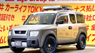 ELEMENT　エレメント　ベースグレード　【4WD】【カスタム】　💎新品デイトナ１６インチＡＷ＆新品ホワイトレター付オープンカントリーＲ／Ｔタイヤ装着💎✨珍しい観音開きドア🚪ラゲッジルームも上下観音開きで荷物の積み下ろしも場面に応じて自由自在🤩カロッツェリアメモリーナビ🗾ＣＤ・ＤＶＤ📀😎高速走行も楽々🎶快適のＥＴＣ装備✨ＨＩＤヘッドライトで視界も良好🔦🚗✨車検２年付✨🌜TOKYO店専用HPにて更新中❗ carlifegroup.tokyo.jpで検索🕵️‍♂️🌛
