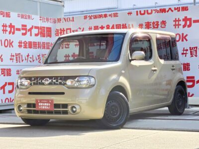 CUBE　キューブ　１５Ｘ　Vセレクション　🌈低価格コンパクト車両⛺人気急上昇クラフトダンボールカラー車🌲純正ＨＤＤナビ🗾ＤＶＤ📀地デジ📺走行中映像視聴可能👀バックカメラ付📷で運転しやすさアップ👆高速道路走行時も快適なビルトインＥＴＣ搭載😊コンパクトでも車内の広さは噂どおり👀クラスターネットポケット＆フロントシートシークレットボックス装備で収納スペースも確保🚗福岡店専用HPでも在庫確認可能‼✨ 【carlifegroup.fukuoka.jp/】で検索🕵️‍♂️