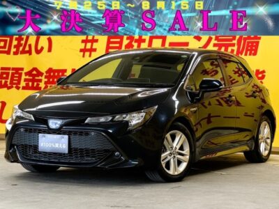 COROLLA　SPORTS　カローラスポーツ　HV-G　TOKYO店初入庫😆🎉　1.8Lエンジン🔥＋ハイブリッドシステム🔋を搭載し優れた低燃費JC08モード走行燃費22.4km／Lで環境にもお財布にも優しい🍀クルーズコントロール＆ビルトインETCで高速道路も快適に通行できます🚗純正9インチＳＤナビ🗾Ｂｌｕｅｔｏｏｔｈ🎶📱📞フルセグＴＶ内蔵型📺充実のオーディオ装備でロングドライブにも持って来いです😆🌈TOKYO店専用HPにて更新中❗ carlifegroup.tokyo.jpで検索🕵️‍♂️🌛《1年保証付》