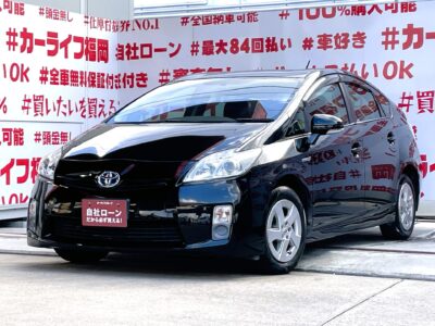 PRIUS　プリウス　Ｌ　＂低燃費Ｎｏ①車両・３０型プリウス＂社内在庫最安値・💎月々２１，５００円～お支払ＯＫです😲純正ＳＤナビ🗾ＤＶＤ📀ＡＵＸ🎵地デジＴＶ内蔵型📺走行中映像視聴可能👀🌳燃費もマダマダ現役の３０型・カタログ燃費３２．６ｋｍ/Ｌ🌈🚗車検２年付🌳福岡店専用HPでも在庫確認可能‼✨ 【carlifegroup.fukuoka.jp】で検索🕵️‍♂️