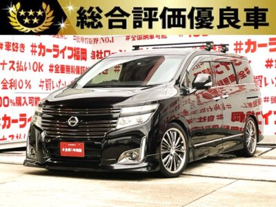 ELGRAND　エルグランド　250ハイウェイスター　アーバンクロム【総合評価優良車】【特別仕様車】【カスタム】💎フロントハーフエアロ・ＬＥＤデイライト・ＴＥＩＮ車高調ローダウン＆ブラックフリート２０インチＡＷ装着のカスタムタイプ💎純正メーカーナビ🗾ＤＶＤ📀Ｂｌｕｅｔｏｏｔｈ🎶📞フルセグＴＶ内蔵型📺走行中映像視聴可能👀７人乗りキャプテンシートタイプ・オットマン付💺アラウンドビューモニター搭載・楽々駐車🚗リアサイドシェード付きでプライバシー＆ＵＶ対策ＯＫ🌞両側パワースライドドアーで大型ドアも楽々開閉🚪⛷ＩＮＮＯルーフキャリア付🏄✨納車時新品タイヤ装着🌈車検２年付🌈🚗福岡店専用HPでも在庫確認可能‼✨ 【carlifegroup.fukuoka.jp/】で検索🕵️‍♂️