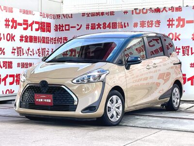 SIENTA　シエンタ　ファンベースX【後期型】✨月々３万円台～ＯＫ🎉✨大容量のラゲッジスペース👍5人乗りタイプ😊フラットラゲージモードで荷室長は最大2,065mm✨アイドリングストップ機能付・ＪＣ０８モード・カタログ燃費20.2km/リットル🍃純正SDナビ🗾ＣＤ・ＤＶＤ📀Ｂｌｕｅｔｏｏｔｈ🎶📱ハンズフリー通話📞フルセグＴＶ内臓型📺高速走行も快適なETC搭載🌈両側スライド左側パワースライドドア機能・開閉楽々で便利🚪🌈車検2年付🌈🚗福岡店専用HPでも在庫確認可能‼✨ 【carlifegroup.fukuoka.jp】で検索🕵️‍♂️