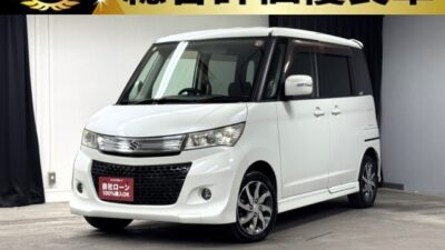 PALETTE　パレットSW　XS　【総合評価優良車】🚗人気の低価格ハイトワゴン・パールカラー再入庫😲純正ディスプレイオーディオ🗾ＣＤ💿バックカメラ付で駐車時も視界良好😆ベンチシートで楽々移動💺両側スライド左側パワースライドドアーで楽々開閉🚪ＨＩＤヘッドライトで夜間も明るく走行💡内外装程度良好✨月々17,700円～ＯＫ😊👌💎TOKYO店専用HPにて更新中❗ carlifegroup.tokyo.jpで検索🕵️‍♂️🌛《1年保証》