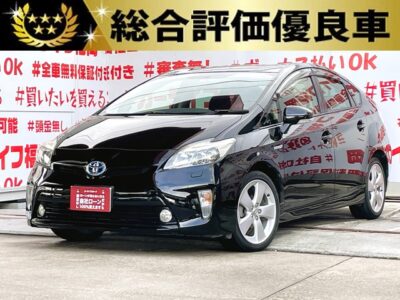 PRIUS　プリウス　Sツーリングセレクション【総合評価優良車】【後期型】💎ブラックカラーの後期型プリウス・ＬＥＤヘッドライトタイプ💡💎😮燃費性能抜群のハイブリッドセダン・ＪＣ０８モード燃費３０．４ｋｍ／Ｌ🌿アルパインＳＤナビ🗾ＤＶＤ📀Ｂｌｕｅｔｏｏｔｈ📱フルセグＴＶ内蔵型📺走行中映像視聴可能👍ツーリング専用１７インチＡＷ🌈🎶月々２９，２００円～ＯＫ😮🚗福岡店専用HPでも在庫確認可能‼✨ 【carlifegroup.fukuoka.jp/】で検索🕵️‍♂️