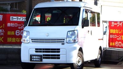 EVERY　エブリィバン　PC　配送業者さん必見の軽バン🚚　後席フルフラットにすれば大容量スペースが確保できるのでお荷物もたくさん載ります🙌　ドライブレコーダーも付いていて安心してお仕事でも使用可能🙌　キーレスなのでドアの開け閉めも楽々できます🔑　🌜大阪店専用HPも要チェック❗carlifegroup.jp で検索🕵️‍♂️　Instagram・Twitter・TikTokも随時更新中❗❗🌛《1年保証付》