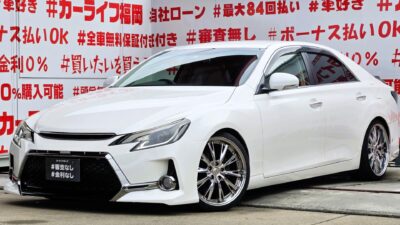 MARK X 　マークX 　250G リラックスセレクション【カスタム】💎＂ローフォルムミドルスポーツセダン・Ｇ’ｓ仕様＂走行４万ｋｍ台の低走行車両💎Ｇ’ｓ専用フロントエアロバンパー＆社外リアウィング＆社外リアハーフスポイラー＆アネーロクレイトス１９インチAW装着💎シーケンシャルウインカー付💡車高調ローダウン✨＂純正ＳＤナビ🗾ＤＶＤ📀Ｂｌｕｅｔｏｏｔｈ🎶📱📞フルセグＴＶ内臓型📺💡納車時新品タイヤ装着😲🌈車検２年付🚗福岡店専用HPでも在庫確認可能‼✨ 【carlifegroup.fukuoka.jp/】で検索🕵️‍♂️