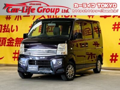 EVERY 　エブリィワゴン　PZターボ　　走行距離6万キロ台の低走行車両が月々２万円台～✨　ミステリアスバイオレットパール🎶　ターボ車で快速走行・カタログ燃費ＪＣ０８モード１４．４ｋｍ／Ｌ🍃　明るいＨＩＤヘッドライト💡　両側スライドドア・左側パワースライドドアで乗降りも楽々🌈　納車時タイヤ4本新品✨　🌛TOKYO店専用HPにて更新中❗ carlifegroup.tokyo.jpで検索🕵️‍♂️🌛