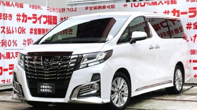 ALPHRD　アルファード　2.5S・Aパッケージ　＂迫力の３０型アルファードフェイス・オプションメッキガーニッシュデイライト付＂アルパイン１０インチＳＤナビ🗾ＤＶＤ💿Ｂｌｕｅｔｏｏｔｈ🎶📱📞フルセグＴＶ内蔵型📺走行中映像視聴可能👀リアシートもアルパイン１２．８インチフリップダウンモニターで映像を楽しめる😊🌈スーパーロングスライドシート💺助手席にはチャイルドシートも簡単装着👶レーダークルーズコントロールで長距離は楽々追尾運転🚗純正エンジンスターターでリモートエンジンスタート🔘📡デジタルインナーミラー装備📹リア周りを安心録画👀💎内外装程度良好💎装備品充実の１台💎🌈車検２年付🚗福岡店専用HPでも在庫確認可能‼✨【carlifegroup.fukuoka.jp/】で検索🕵️‍♂️