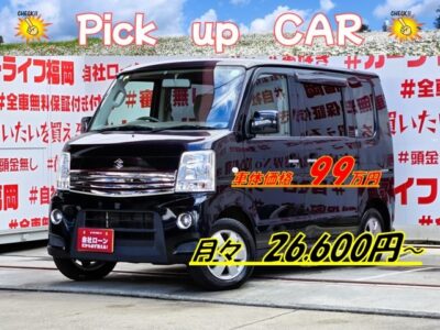 EVERY 　エブリィワゴン　PZターボ　＂６４型ワゴンタイプ再入庫＂💎ＫＥＮＷＯＯＤメモリーナビ🗾ＤＶＤ💿📞フルセグＴＶ内蔵型📺走行中映像視聴可能👀両側スライドドア・左側パワースライドドアで楽々開閉👆ターボ車で快速走行・カタログ燃費ＪＣ０８モード１４．４ｋｍ／Ｌ🍃ベンチシートタイプ💺🌈🚗福岡店専用HPでも在庫確認可能‼✨ 【carlifegroup.fukuoka.jp/】で検索🕵️‍♂️
