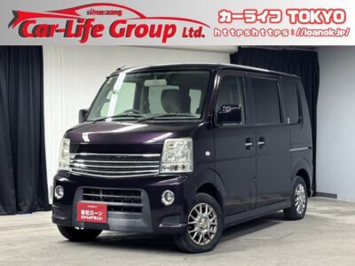 EVERY 　エブリィワゴン　PZターボ　　走行距離6万キロ台の低走行車両が月々２万円台～✨　ミステリアスバイオレットパール🎶　ターボ車で快速走行・カタログ燃費ＪＣ０８モード１４．４ｋｍ／Ｌ🍃　明るいＨＩＤヘッドライト💡　両側スライドドア・左側パワースライドドアで乗降りも楽々🌈　納車時タイヤ4本新品✨　🌛TOKYO店専用HPにて更新中❗ carlifegroup.tokyo.jpで検索🕵️‍♂️🌛