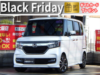 N-BOXカスタム　G・Lホンダセンシング　《ワンオーナー》　レーダークルーズコントロールやレーンキープアシスト、衝突軽減ブレーキなど軽自動車とは思えない豪華装備が盛り沢山✨️　ドライブレコーダーでもしものときでも安心です🎥　純正SDナビでBluetoothオーディオ視聴可能🎶　安心のバックカメラ搭載📸　🌜大阪店専用HPも要チェック❗carlifegroup.jp で検索🕵️‍♂️　Instagram・Twitter・TikTokも随時更新中❗❗🌛《1年保証付》