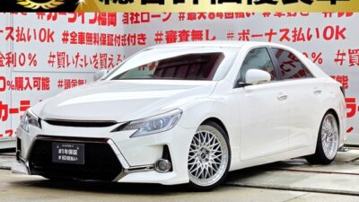MARK X 　マークX 　250G　Sパッケージ【カスタム】【総合評価優良車】🌈優良オークション高評価４.５点獲得車両🌈＂ローフォルムミドルスポーツセダン・Ｇ’ｓ仕様＂走行７万ｋｍ台💎車高調ローダウン＆Ｇ’ｓ専用フロント・リアエアロバンパー＆社外ＬＥＤシーケンシャルウィンカー付スモークテールランプ＆シュタイナーＦＴＸ１９インチＡＷ装着💎純正ＳＤナビ🗾ＤＶＤ💿Ｂｌｕｅｔｏｏｔｈ🎶📱📞１セグＴＶ内蔵型📺パワーシート＆レザー調シートカバー＆デジタルインナーミラー型ドライブレコーダー付の快適安全装備多数✨🌈🚗福岡店専用HPでも在庫確認可能‼✨ 【carlifegroup.fukuoka.jp/】で検索🕵️‍♂️