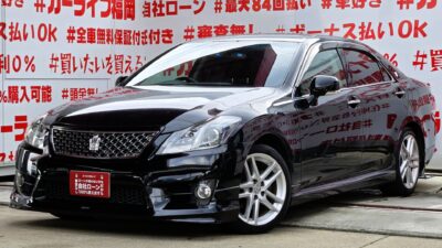 CROWN　クラウン　2.5 アスリート　【カスタム】💎モデリスタハーフ３点エアロ付💎＂純正マルチＨＤＤナビ🗾ＤＶＤ💿Ｂｌｕｅｔｏｏｔｈ🎶📱📞フルセグＴＶ内蔵型📺夜間走行も安心のＨＩＤヘッドライト&フォグランプ搭載で視野確保🔦💺クルーズコントロール付・楽々の高速運転🚙🌈納車時新品タイヤ装着🌈🎉車検2年付🎉🚗福岡店専用HPでも在庫確認可能‼✨ 【carlifegroup.fukuoka.jp】で検索🕵️‍♂️