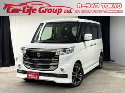SPACIA CUSTOM Z スペーシアカスタムZ　ターボ　✨人気のハイトワゴン＂デュアルカメラブレーキサポート装着車👀 走行距離6万キロ台の低走行車両😆　SDナビ🗾ＣＤ・ＤＶＤ💿🎶フルセグＴＶ📺　明るいＨＩＤヘッドライト＆LEDフォグランプで夜間視野性も抜群👀　両側スライドドア（左側パワースライドドア）搭載🚪乗り降りや荷物の出し入れラクラクです👪　JC08モード・カタログ燃費26.8km/リットル🍃　バックカメラで駐車時も安心です😆　🌜TOKYO店専用HPにて更新中❗ carlifegroup.tokyo.jpで検索🕵️‍♂️🌛《1年保証付》