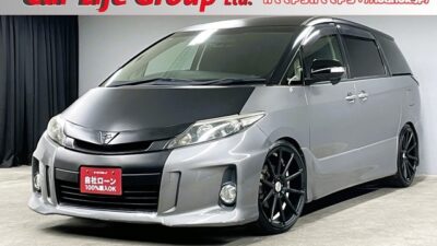 ESTIMA　エスティマ　アエラス　【カスタム】【後期型】＂Larugus車高調ローダウンカスタムに人気ホイール　ハイペリオン20インチでバッチリ決まった１台💎＂🌟直進安定性抜群の流線形ボディー✨イクリプスＳＤナビ🗾ＣＤ・ＤＶＤ💿Ｂｌｕｅｔｏｏｔｈ🎶📱📞地デジフルセグＴＶ内蔵型📺７人乗りキャプテンシート💺タイプ・オットマン機能付きでクルーズ気分🚢クルーズコントロールで高速道路での長距離走行も楽々快適🚗✨🌈車検２年付🌈💎TOKYO店専用HPにて更新中❗ carlifegroup.tokyo.jpで検索🕵️‍♂️🌛《1年保証》