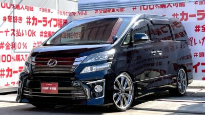 VELLFIRE　ヴェルファイア　2.4Z【後期型】【カスタム】＂走行７万ｋｍ台😲＂💎ＲＳ★Ｒローダウン＆ｗｅｄｓ・クレンツェGraben２１インチＡＷ装着済・大迫力💎カロッツェリアサイバーナビ🗾ＤＶＤ💿Ｂｌｕｅｔｏｏｔｈ🎶📱📞フルセグＴＶ内蔵型📺走行中映像視聴可能👀アルパインフリップダウンモニター搭載✨人気の２０ヴェルファイア・シンプルカスタム🔥😲車検２年付🌈🚗福岡店専用HPでも在庫確認可能‼✨【carlifegroup.fukuoka.jp/】で検索🕵️‍♂️