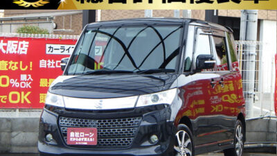 パレット　SW　TS　【総合評価優良車】　両側パワースライドドアで乗り降り便利👍　月々も低価格でお乗りいただけます🤭　ターボ搭載エンジンで坂道などでもスイスイ走れます💨　HDDナビでフルセグTV・DVD視聴可能です🎵　🌜大阪店専用HPも要チェック❗carlifegroup.jp で検索🕵️‍♂️　Instagram・Twitter・TikTokも随時更新中❗❗🌛《1年保証付》