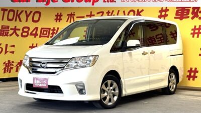 SERENA　セレナ　ハイウェイスター Vセレクション【特別仕様車】 ✨即売れ必死のなんと走行距離8万㌔✨車検丸々2年付でご納車します✨両側パワースライドドア装備・楽々ワンタッチボタン開閉式✨純正SDナビ🗾ＤＶＤ📀Ｂｌｕｅｔｏｏｔｈ🎶📞フルセグＴＶ内臓型📺ドライブも楽しい後席フリップダウンモニター付💫マルチセンターコンソールで様々なシートアレンジが楽しめます👌🌜TOKYO店専用HPにて更新中❗ carlifegroup.tokyo.jpで検索🕵️‍♂️🌛《1年保証付》