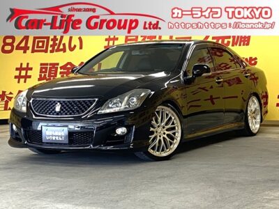 CROWN　クラウン　3.5 アスリート　アニバーサリーエディション【特別仕様車グレード】2万円台～OK✨黒革パワーシート＆シートヒーター＆シートエアコン付き✨クルーズコントロール搭載で高速道路も運転楽々🚗純正マルチＨＤＤナビ🗾ＤＶＤ💿Ｂｌｕｅｔｏｏｔｈ🎶📱📞フルセグＴＶ内蔵型📺走行中映像視聴可能👀ロクサーニ２０インチAW＆TEIN車高調🌈TOKYO店専用HPにて更新中❗ carlifegroup.tokyo.jpで検索🕵️‍♂️🌛《1年保証付》