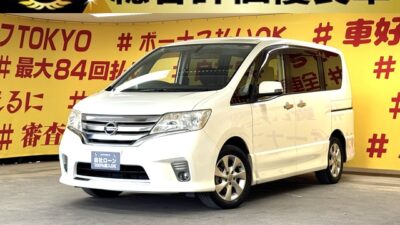 SERENA　セレナ　ハイウェイスター Vセレクション【特別仕様車】 ✨新品タイヤ付き✨車検丸々2年付でご納車します✨両側パワースライドドア装備・楽々ワンタッチボタン開閉式✨カロッツェリアメモリーナビ🗾ＤＶＤ📀Ｂｌｕｅｔｏｏｔｈ🎶📞フルセグＴＶ内臓型📺ドライブも楽しい後席フリップダウンモニター付💫マルチセンターコンソールで様々なシートアレンジが楽しめます👌🌜TOKYO店専用HPにて更新中❗ carlifegroup.tokyo.jpで検索🕵️‍♂️🌛《1年保証付》
