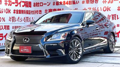 LEXUS　レクサス　ＬＳ４６０　バージョンC・Iパッケージ【後期型】💎５０型２０インチＡＷ装着済み💎純正ＨＤＤマルチナビ🗾ＤＶＤ📀Ｂｌｕｅｔｏｏｔｈ🎶📱📞フルセグＴＶ内蔵型📺オート機能付シートエアコン💺＆シートヒーター🔥ヒーター付きコンビハンドル・本革シート・エアコン＆ヒーター機能付💎３眼ＬＥＤヘッドライト＆シャープなＬＥＤフォグランプでも明るさ抜群💡ブラインドスポットモニター付きで安全に車線変更が可能👀✨リアシートもアルパイン後席２モニター装備でシアター空間へ🎶綺麗なスターライトブラックガラスフレークカラーの最高級Ｂｉｇセダン・月々４万円台～ＯＫ💎納車時新品タイヤ装着🌈車検２年付🌈🚗福岡店専用HPでも在庫確認可能‼✨ 【carlifegroup.fukuoka.jp】で検索🕵️‍♂️