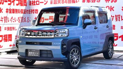 TAFT タフト G・ターボ "令和2年式・走行2万km台"⛺ターボチャージャーで楽々快速🔥人気装備標スカイフィールトップで解放感抜群🌞純正メモリーナビ🗾DVD💿Bluetooth🎶📞フルセグTV内蔵型📺走行中映像視聴可能👀LEDヘッドライト💡LEDフォグ💎💟全車グレードスマートアシスト機能を標準装備👆レーダクルーズコントロール&ブレーキサポート機能🌈ターボ搭載でもJO08モード燃費・25.4km/L🍃納車時新品オフロードタイヤ装着🌈車検2年付🌈🚗福岡店専用HPでも在庫確認可能‼✨ 【carlifegroup.fukuoka.jp/】で検索🕵️♂️